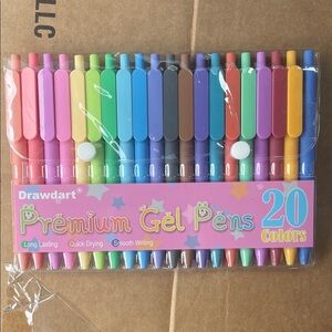 Drawdart Premium Retractable‎ Gel Pens 20 Pack